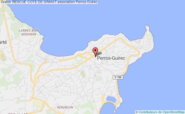 plan association Rescue Cote De Granit Perros-Guirec