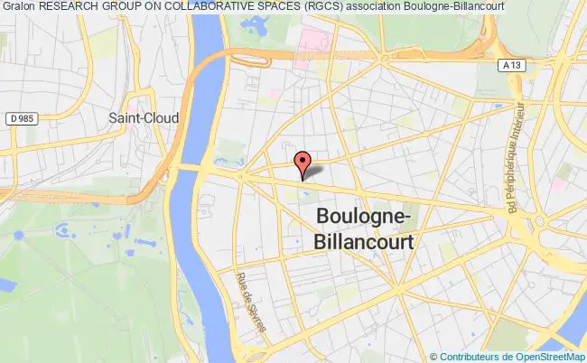 plan association Research Group On Collaborative Spaces (rgcs) Boulogne-Billancourt