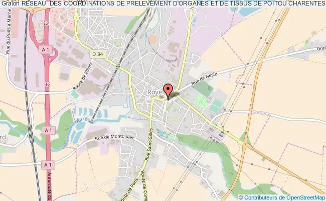 plan association Reseau  Des Coordinations De Prelevement D'organes Et De Tissus De Poitou Charentes Poitiers