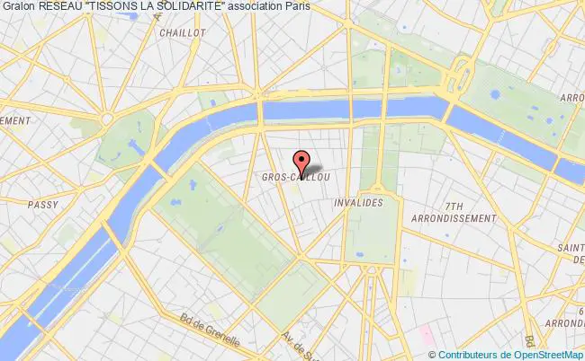 plan association Reseau "tissons La Solidarite" Paris