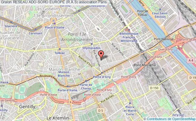 plan association Reseau Ado-soro Europe (r.a.s) Paris