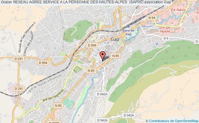 plan association Reseau Agree Service A La Personne Des Hautes-alpes  (sap05) Gap