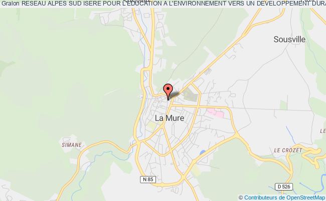 plan association Reseau Alpes Sud Isere Pour L'education A L'environnement Vers Un Developpement Durable (rasieedd) La Mure