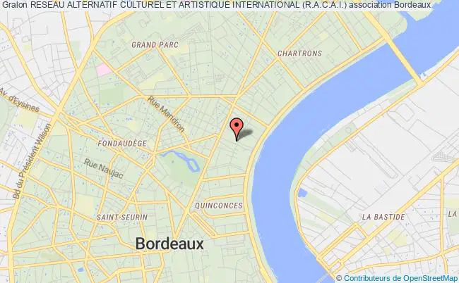 plan association Reseau Alternatif Culturel Et Artistique International (r.a.c.a.i.) Bordeaux