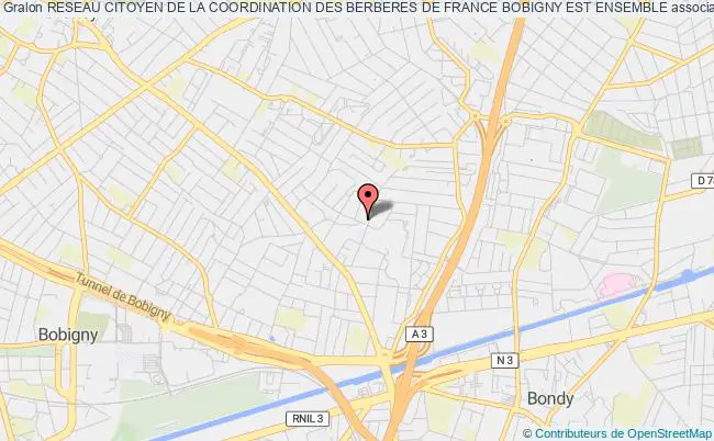 RESEAU CITOYEN DE LA COORDINATION DES BERBERES DE FRANCE BOBIGNY EST ENSEMBLE