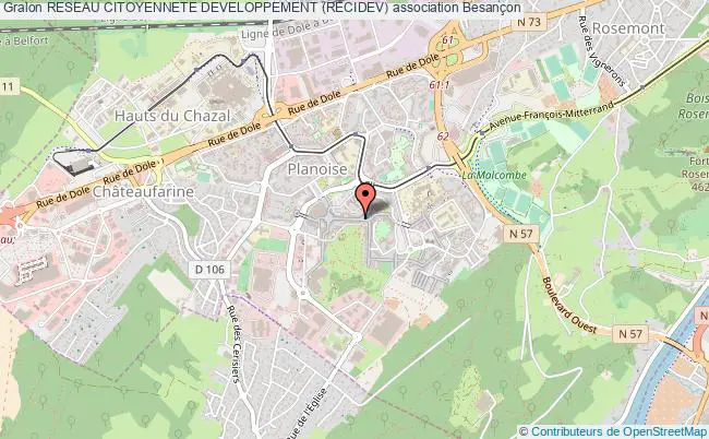 plan association Reseau Citoyennete Developpement (recidev) Besançon