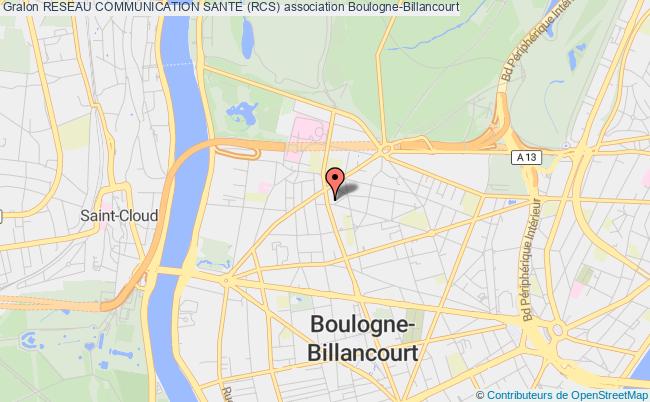plan association Reseau Communication Sante (rcs) Boulogne-Billancourt