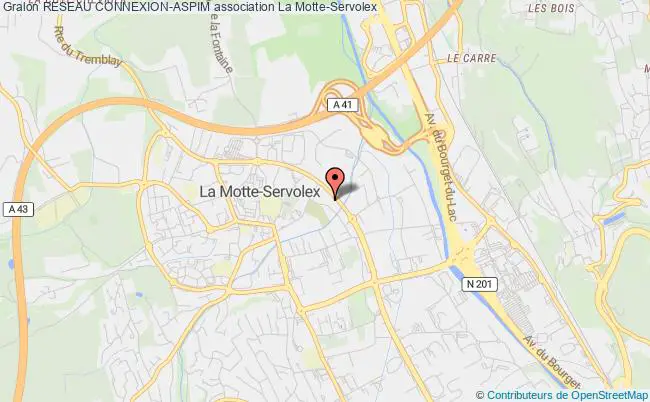 plan association Reseau Connexion-aspim La Motte-Servolex