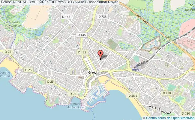 plan association Reseau D'affaires Du Pays Royannais Royan