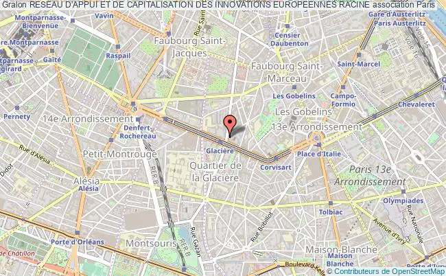 plan association Reseau D'appui Et De Capitalisation Des Innovations Europeennes Racine Paris