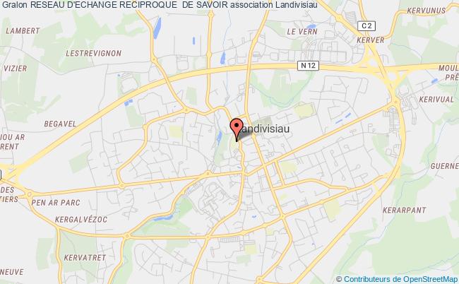 plan association Reseau D'echange Reciproque  De Savoir Landivisiau