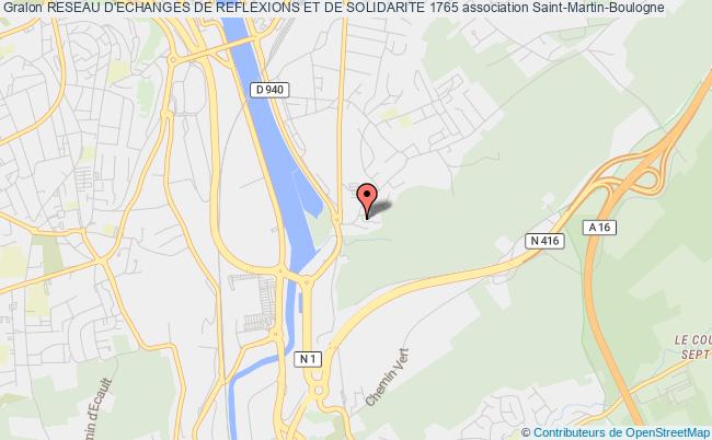 plan association Reseau D'echanges De Reflexions Et De Solidarite 1765 Saint-Martin-Boulogne