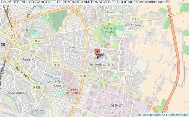 plan association Reseau D'echanges Et De Pratiques Amternatives Et Solidaires Valence
