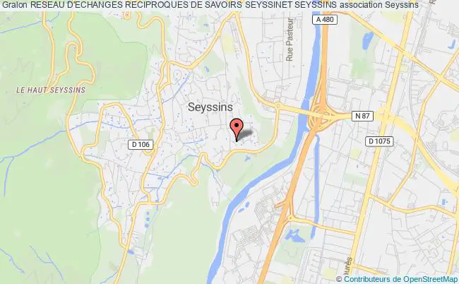 plan association Reseau D'echanges Reciproques De Savoirs Seyssinet Seyssins Seyssins