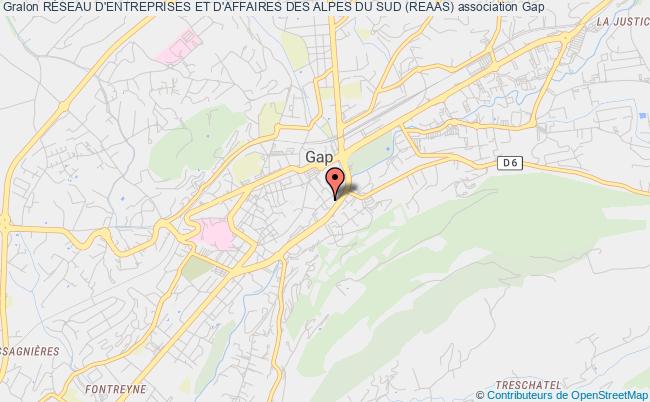 plan association RÉseau D'entreprises Et D'affaires Des Alpes Du Sud (reaas) Gap