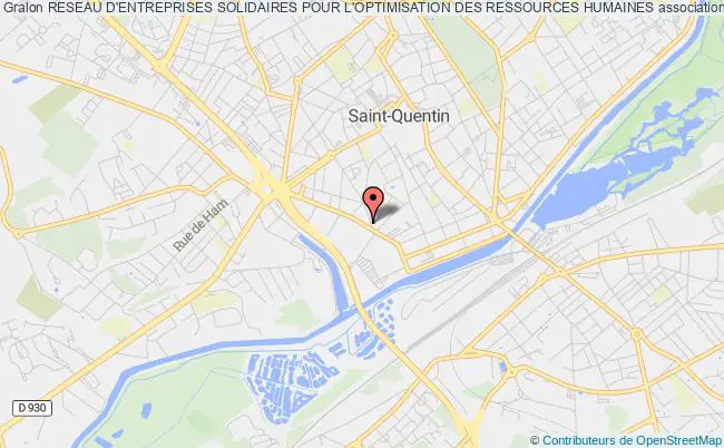 plan association Reseau D'entreprises Solidaires Pour L'optimisation Des Ressources Humaines Saint-Quentin