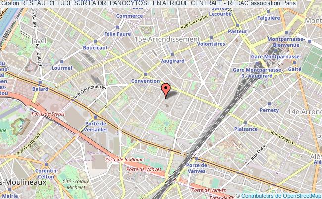 plan association Reseau D'etude Sur La Drepanocytose En Afrique Centrale - Redac Paris