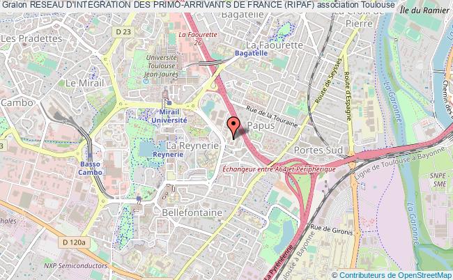 plan association Reseau D'integration Des Primo-arrivants De France (ripaf) Toulouse