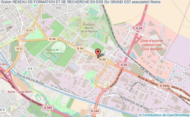 plan association RÉseau De Formation Et De Recherche En Ess Du Grand Est Reims