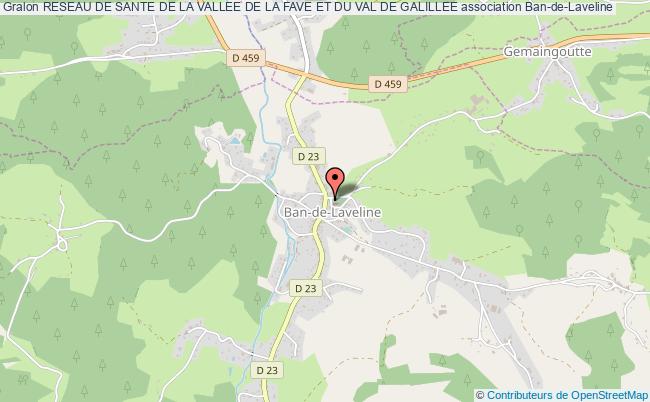 plan association Reseau De Sante De La Vallee De La Fave Et Du Val De Galillee Ban-de-Laveline
