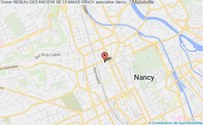 plan association RÉseau Des Anciens De La Miage Nancy Nancy