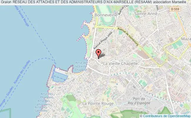 plan association RÉseau Des AttachÉs Et Des Administrateurs D'aix-marseille (rÉsaam) Marseille 8