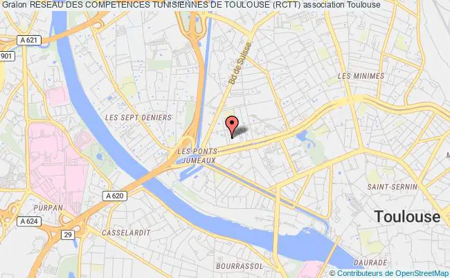 plan association Reseau Des Competences Tunisiennes De Toulouse (rctt) Toulouse