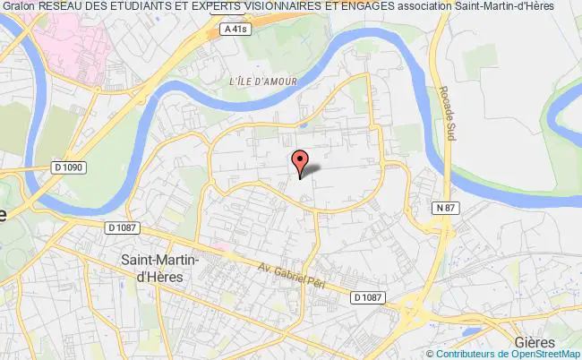 plan association Reseau Des Etudiants Et Experts Visionnaires Et Engages Saint-Martin-d'Hères