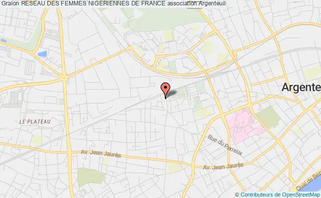plan association Reseau Des Femmes Nigeriennes De France Argenteuil