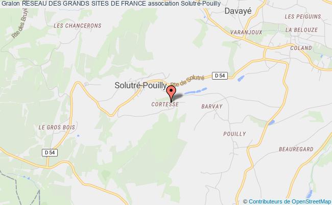 plan association RÉseau Des Grands Sites De France Solutré-Pouilly