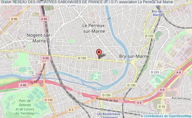 plan association Reseau Des Initiatives Gabonaises De France (r.i.g.f) Le Perreux-sur-Marne