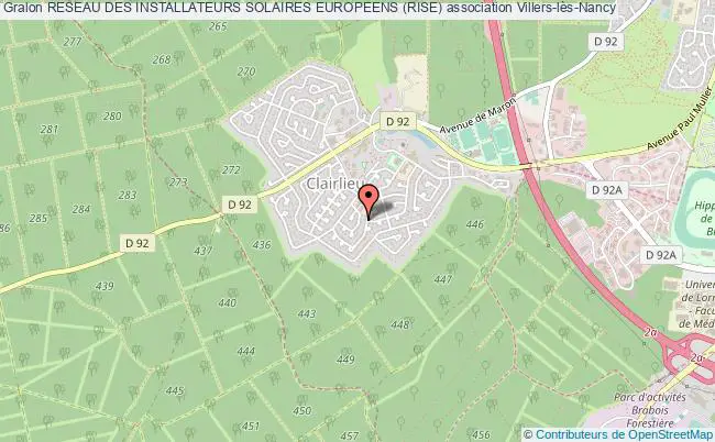plan association Reseau Des Installateurs Solaires Europeens (rise) Villers-lès-Nancy
