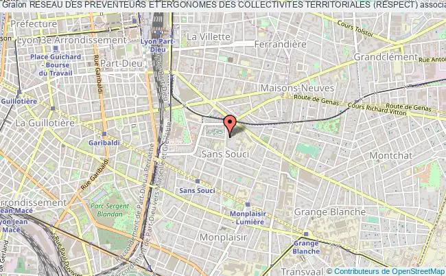 plan association Reseau Des Preventeurs Et Ergonomes Des Collectivites Territoriales (respect) Lyon