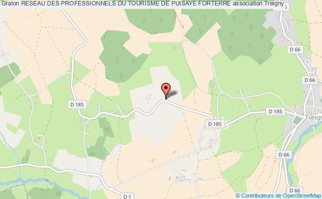 plan association Reseau Des Professionnels Du Tourisme De Puisaye Forterre Treigny
