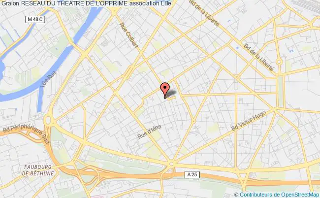 plan association Reseau Du Theatre De L'opprime Lille