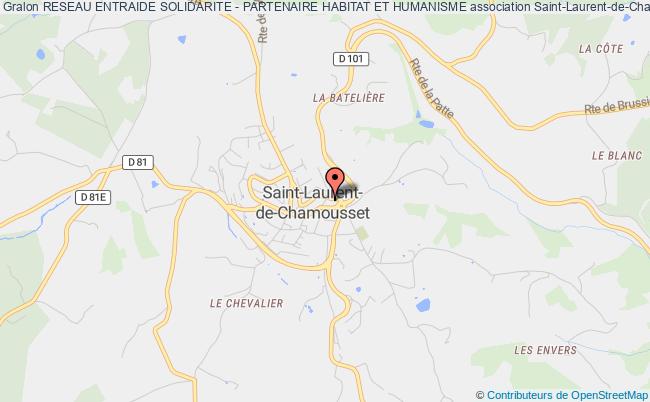 plan association Reseau Entraide Solidarite - Partenaire Habitat Et Humanisme Saint-Laurent-de-Chamousset