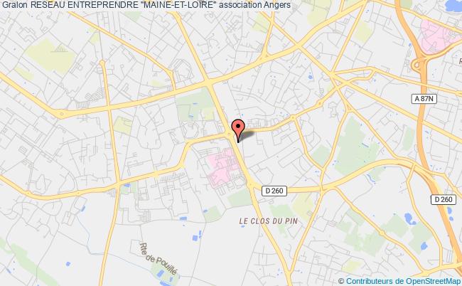 plan association Reseau Entreprendre "maine-et-loire" Angers cedex 1