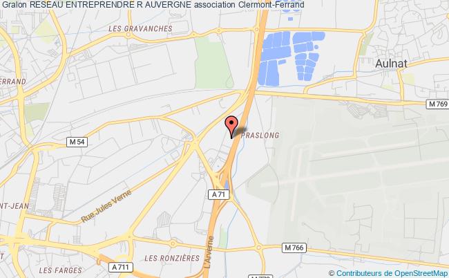 plan association Reseau Entreprendre R Auvergne Clermont-Ferrand