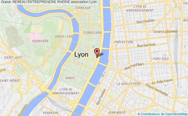 plan association Reseau Entreprendre Rhone Lyon 2