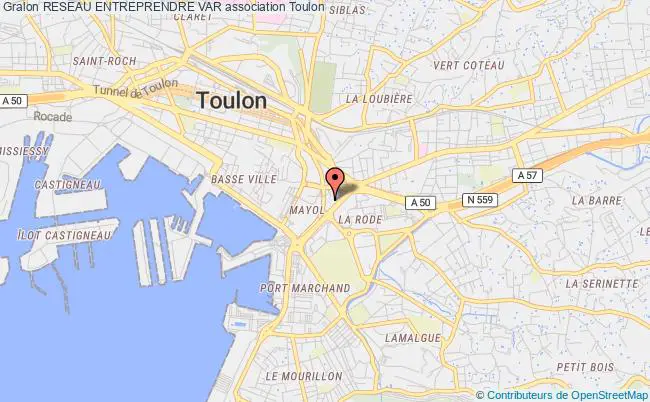 plan association Reseau Entreprendre Var Toulon