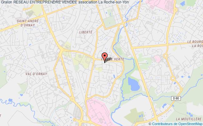 plan association Reseau Entreprendre Vendee La    Roche-sur-Yon