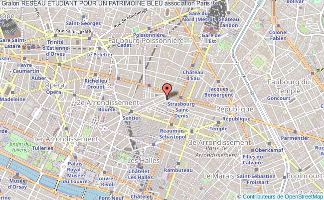 plan association Reseau Etudiant Pour Un Patrimoine Bleu Paris