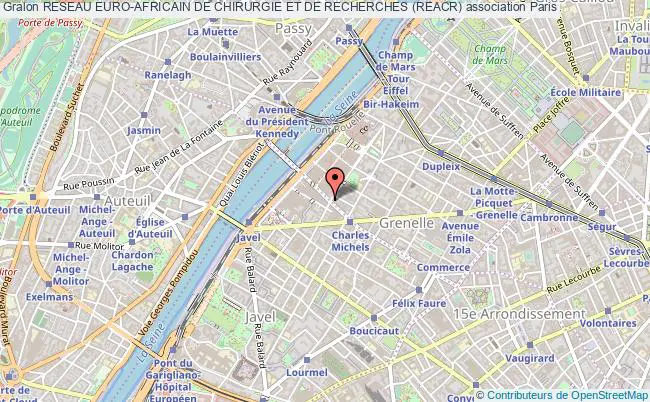 plan association Reseau Euro-africain De Chirurgie Et De Recherches (reacr) Paris