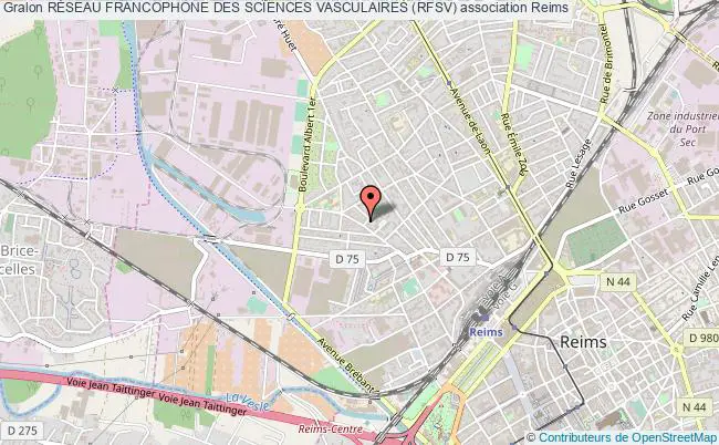 plan association RÉseau Francophone Des Sciences Vasculaires (rfsv) Reims