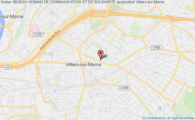 plan association RÉseau Humain De Communication Et De SolidaritÉ Villiers-sur-Marne