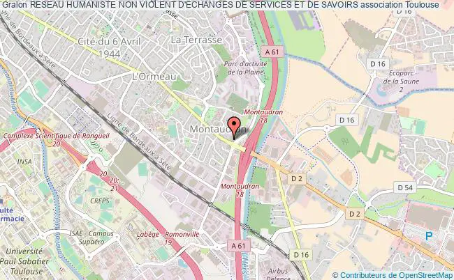 plan association Reseau Humaniste Non Violent D'echanges De Services Et De Savoirs Toulouse