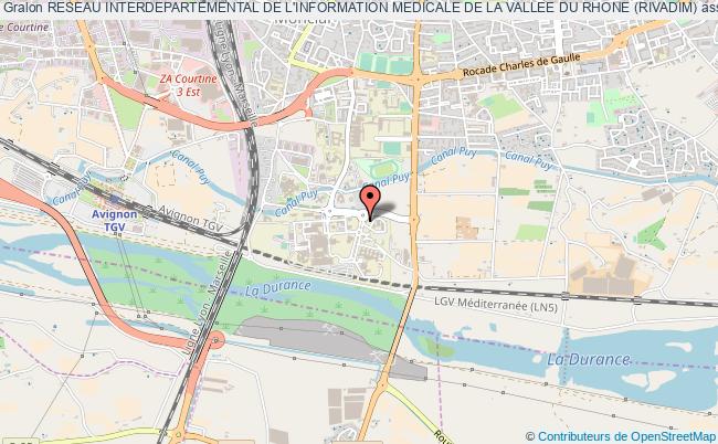 plan association Reseau Interdepartemental De L'information Medicale De La Vallee Du Rhone (rivadim) Avignon cedex 9