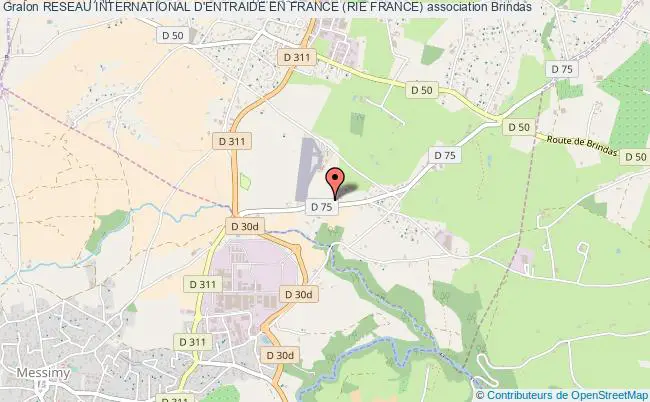 plan association Reseau International D'entraide En France (rie France) Brindas