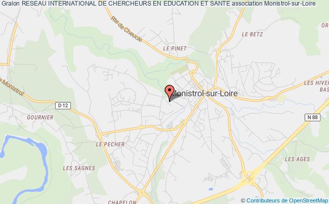 plan association Reseau International De Chercheurs En Education Et Sante Monistrol-sur-Loire