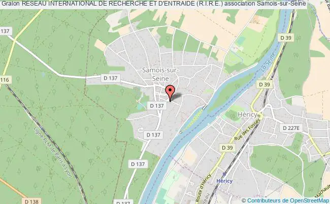 plan association Reseau International De Recherche Et D'entraide (r.i.r.e.) Samois-sur-Seine